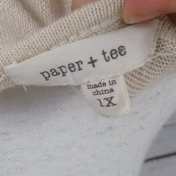 Paper+tee 1X side cutout designed sweater - Picture 4 of 4